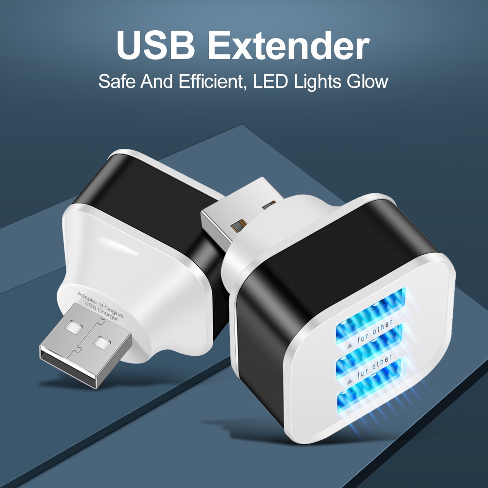 Laptop Electronics Accessories - 3-poorts USB-sleuvenadapter USB 3-in-1 Meerdere USB-interface