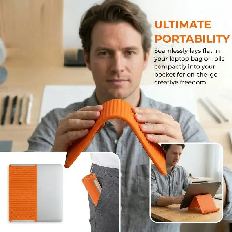 Laptop Accessories Holder - Siliconen opvouwbare telefoonstandaard Tablets Laptops DIY-displaystandaard
