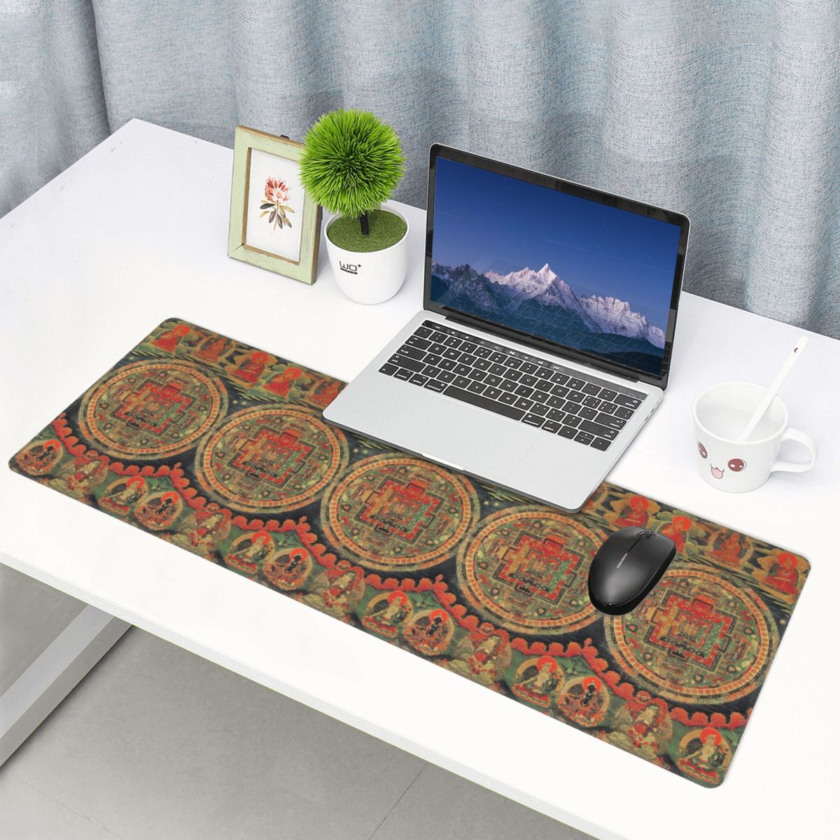 Laptop Accessories India - Grote muismat India Mandala Zen Boeddha
