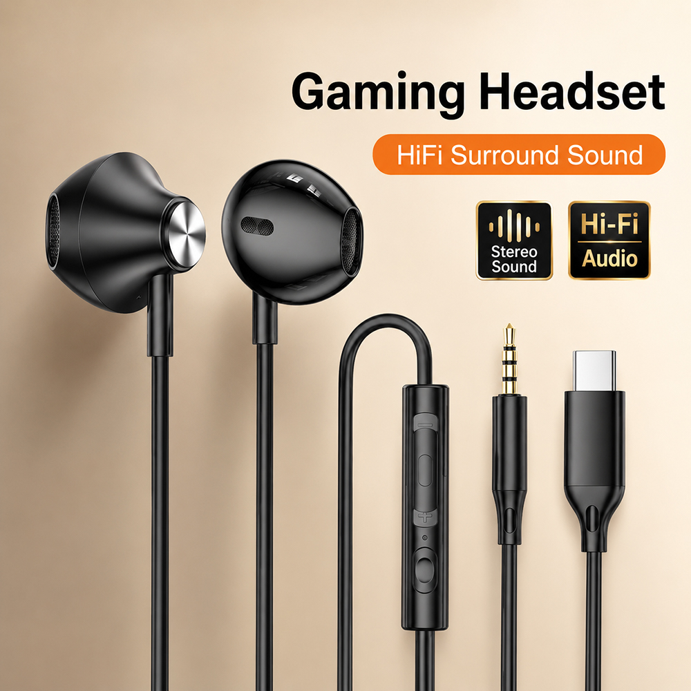 Laptop Accessories Headphones - HiFi Surround-hoofdtelefoon Bass Stereo Sound voor