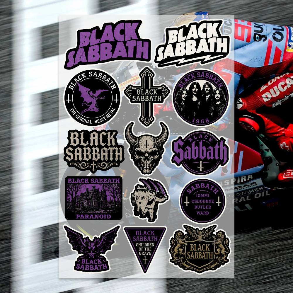 Laptop Accessories Price - B-LACK S-ABBATH Stickers Moto Sticker Auto