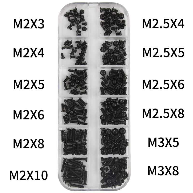 Laptop Electronics Accessories - 240 stks M2 M2.5 M3 Schroef