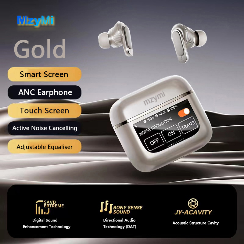 Laptop Accessories Headphones - MZYMI Ontwerp ANC+ENC TWS V8 Oortelefoon