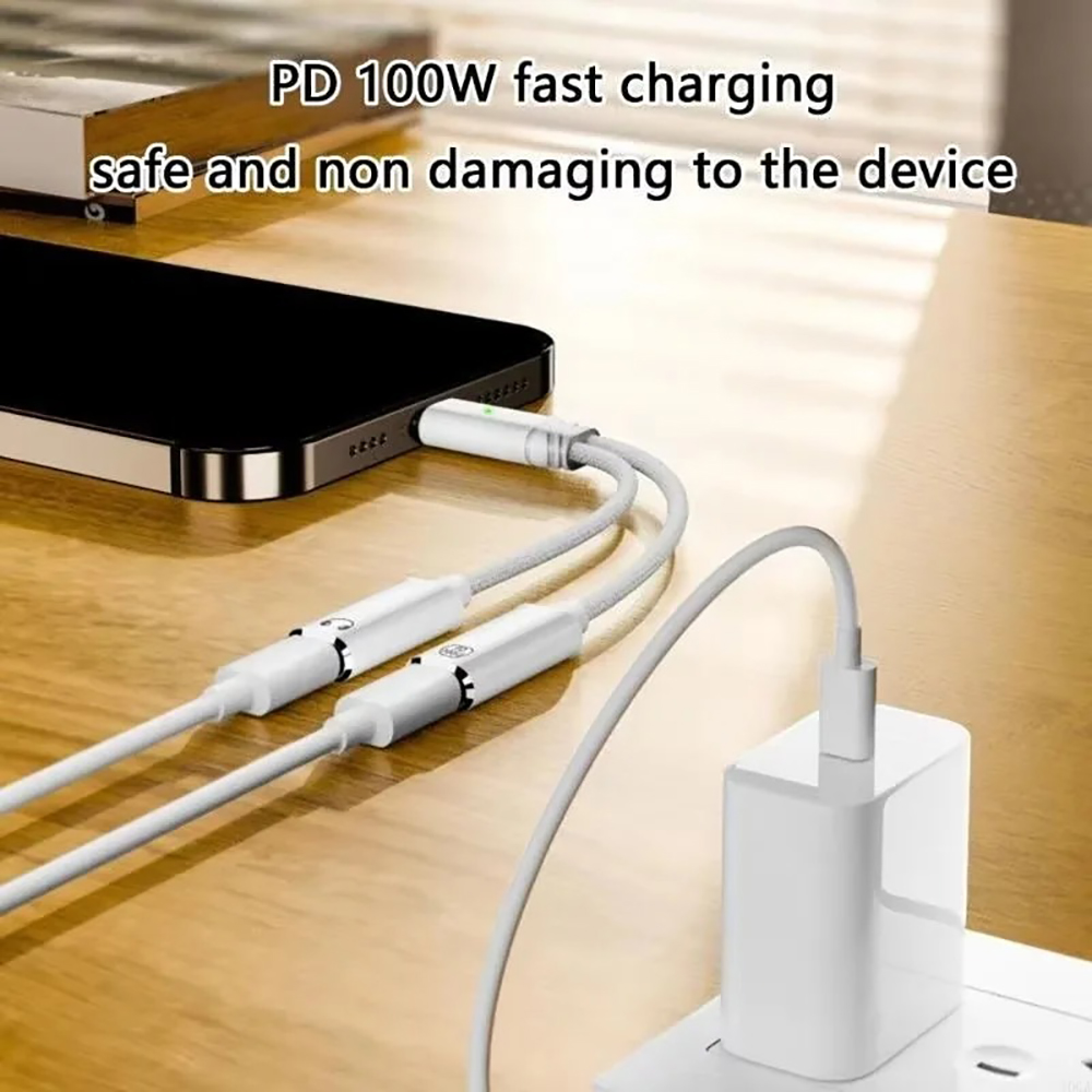 USB C Splitter 2 in 1 hoofdtel - Laptop Accessories Headphones recensie en prijs
