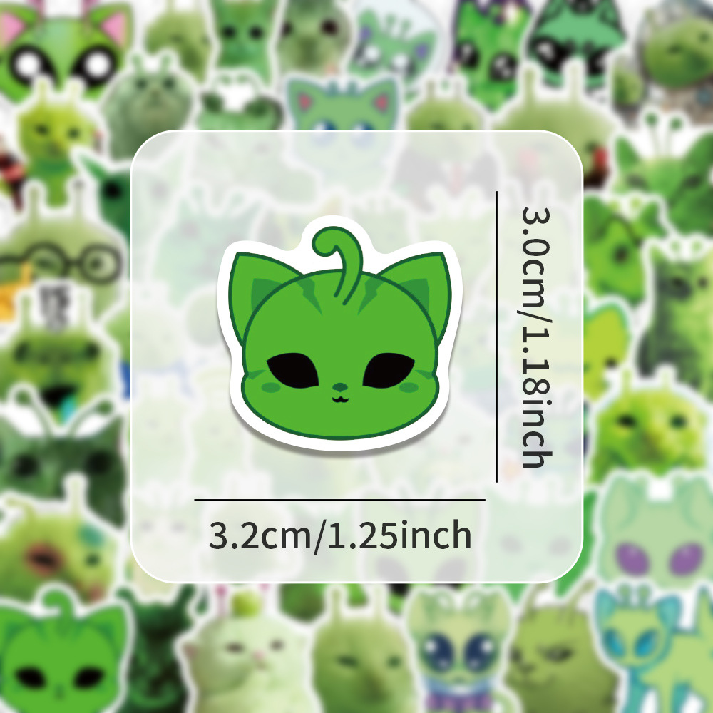 100 stuks leuke alien kat emoj - Laptop Editing Accessories recensie en prijs