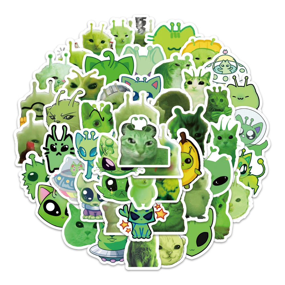 100 stuks leuke alien kat emoj - Laptop Editing Accessories recensie en prijs