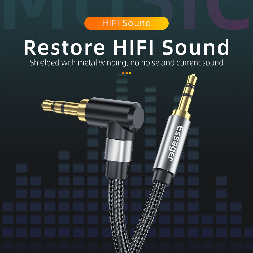 Essager Aux Verlengkabel 3.5mm - Laptop Accessories Headphones recensie en prijs