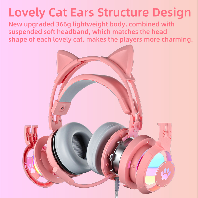 Roze gamingheadset voor pc, PS - Laptop Accessories Headphones recensie en prijs