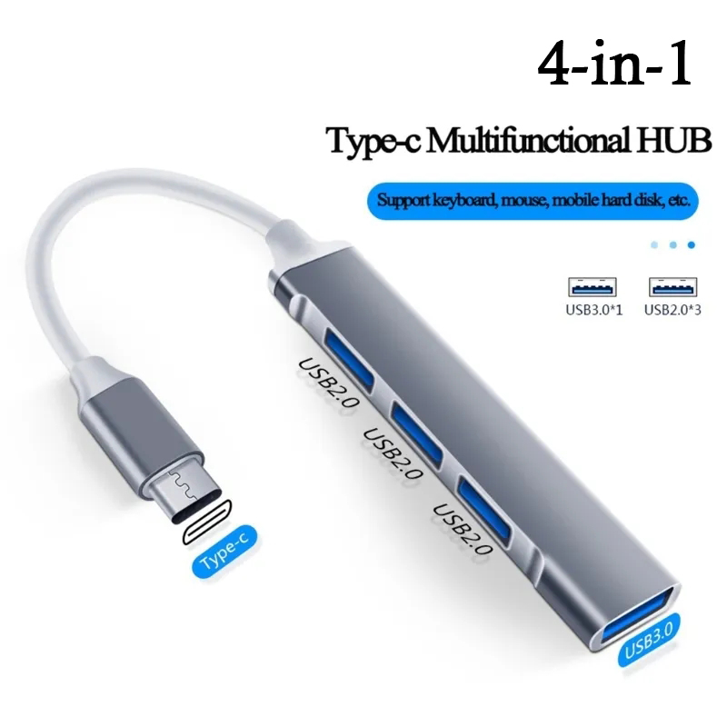 4-in-1 USB C HUB 3.0 Type C 3. - Laptop Accessories Price recensie en prijs