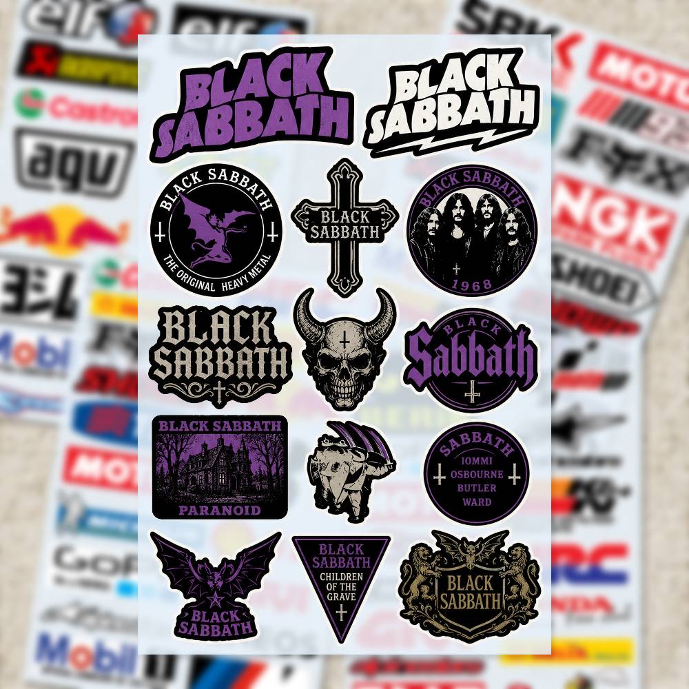 B-LACK S-ABBATH Stickers Moto  - Laptop Accessories Price recensie en prijs