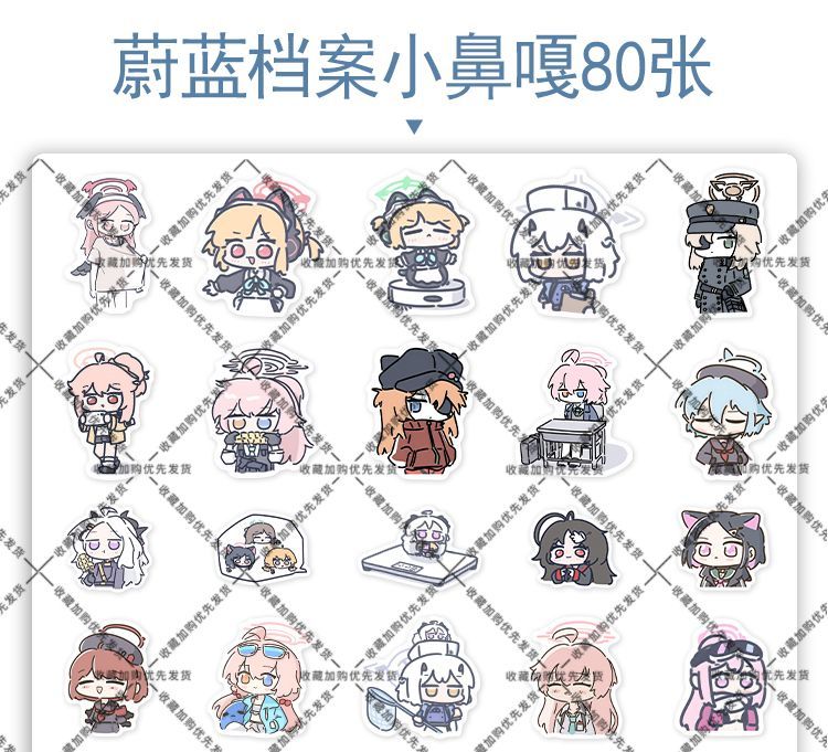 80 STKS Anime Blauw Archief So - Laptop Accessories Decoration recensie en prijs