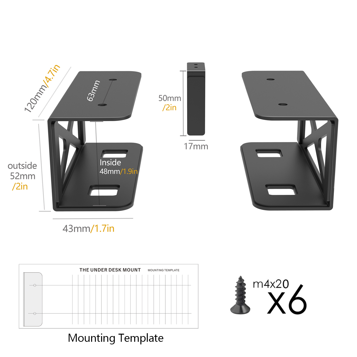 Onder Bureau Laptop/Mini Pc Op - Laptop Accessories Holder recensie en prijs