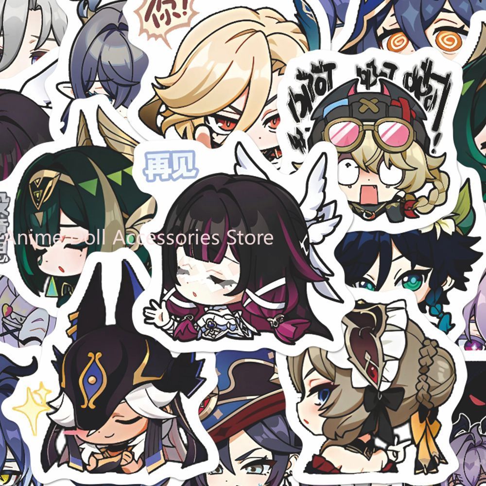 64PCS Genshin Impact Moon Maid - Laptop Accessories Decoration recensie en prijs